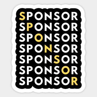 Sponsor Anonymous Alcoholic Addict Recovery Sticker